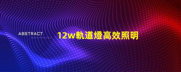 12w軌道燈高效照明解決方案,如何提升你的空間照明效果