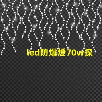 led防爆燈70w探索高效能與安全性的完美結(jié)合