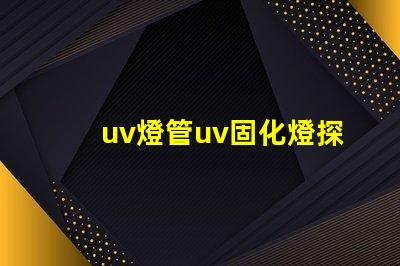 uv燈管uv固化燈探索UV固化技術(shù)的未來潛力