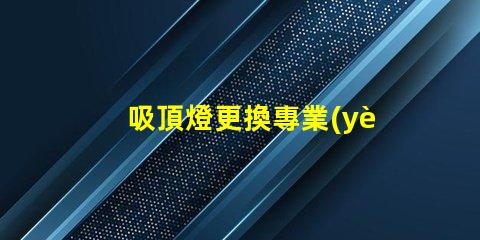 吸頂燈更換專業(yè)指導(dǎo)與常見問題解答