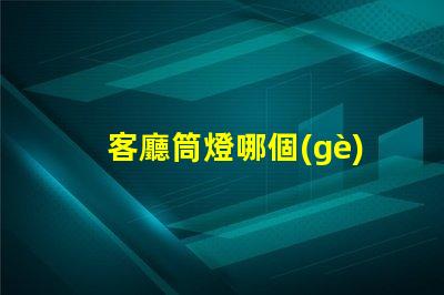 客廳筒燈哪個(gè)牌子好客廳照明品牌選擇指南