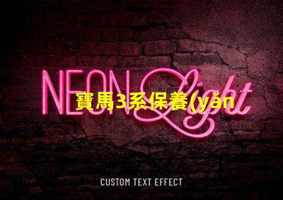 寶馬3系保養(yǎng)手冊全面解析維護與保養(yǎng)的關(guān)鍵