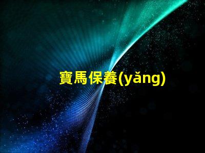 寶馬保養(yǎng)一次多少錢探討寶馬保養(yǎng)成本的重要性