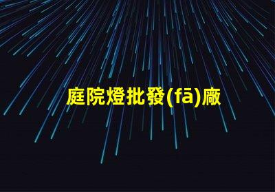 庭院燈批發(fā)廠高品質(zhì)庭院燈源頭供應(yīng)