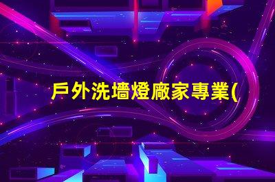 戶外洗墻燈廠家專業(yè)生產(chǎn)高效節(jié)能洗墻燈的領(lǐng)導(dǎo)者