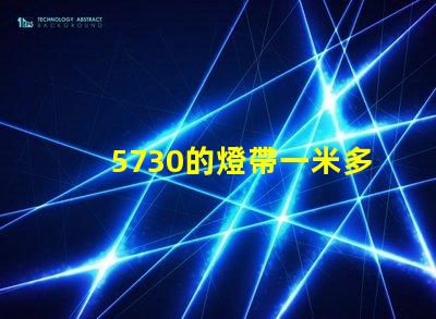 5730的燈帶一米多少瓦