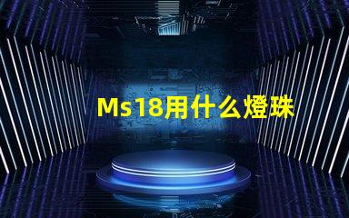 Ms18用什么燈珠