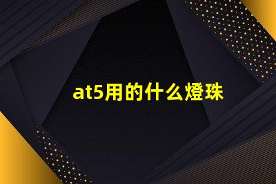 at5用的什么燈珠