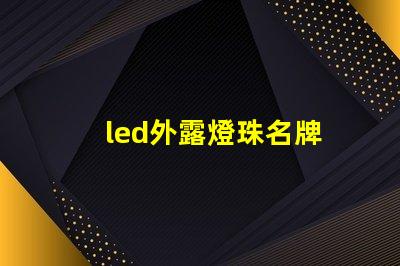 led外露燈珠名牌
