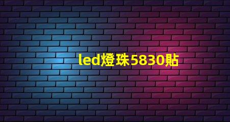 led燈珠5830貼片