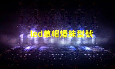 led草帽燈珠型號