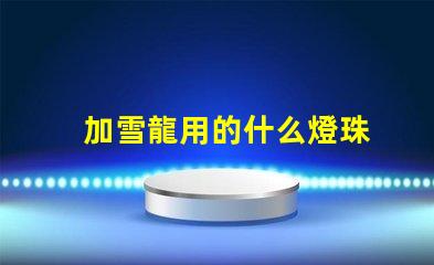 加雪龍用的什么燈珠