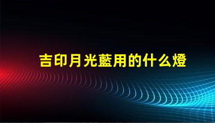 吉印月光藍用的什么燈珠