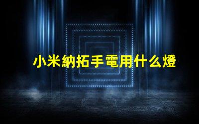 小米納拓手電用什么燈珠