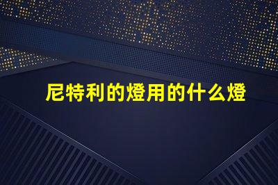 尼特利的燈用的什么燈珠