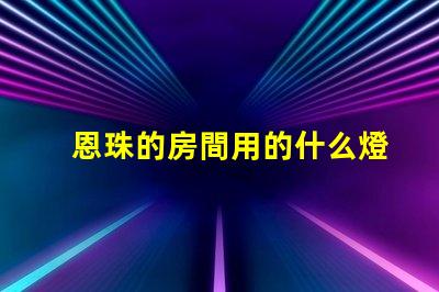 恩珠的房間用的什么燈