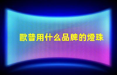 歐普用什么品牌的燈珠