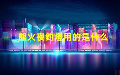 熊火夜釣燈用的是什么燈珠