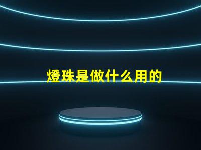 燈珠是做什么用的