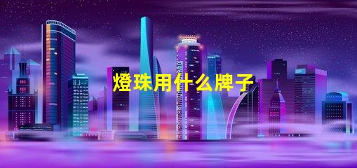 燈珠用什么牌子