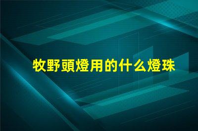 牧野頭燈用的什么燈珠