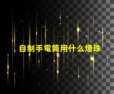 自制手電筒用什么燈珠好