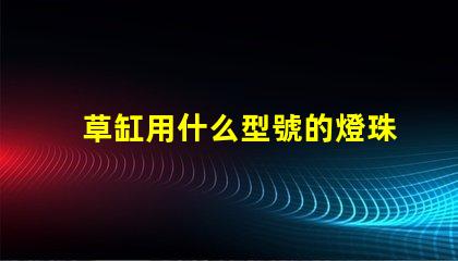 草缸用什么型號的燈珠