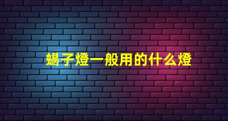蝎子燈一般用的什么燈珠