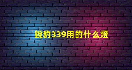 銳豹339用的什么燈珠