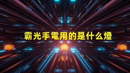 霸光手電用的是什么燈珠